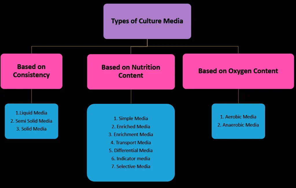 Types of Culture Media Classification